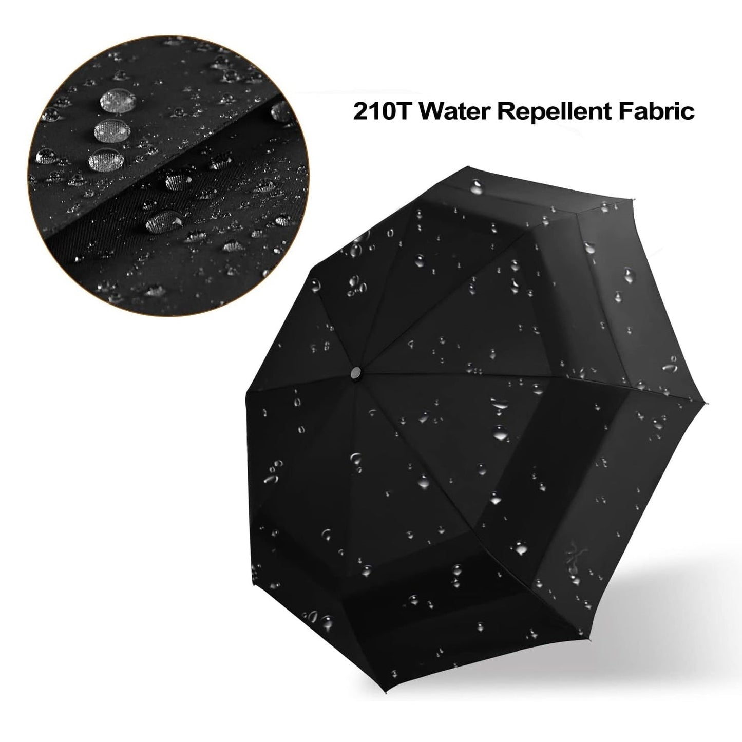 Large Automatic Windproof Golf Umbrella - Double Layer Design