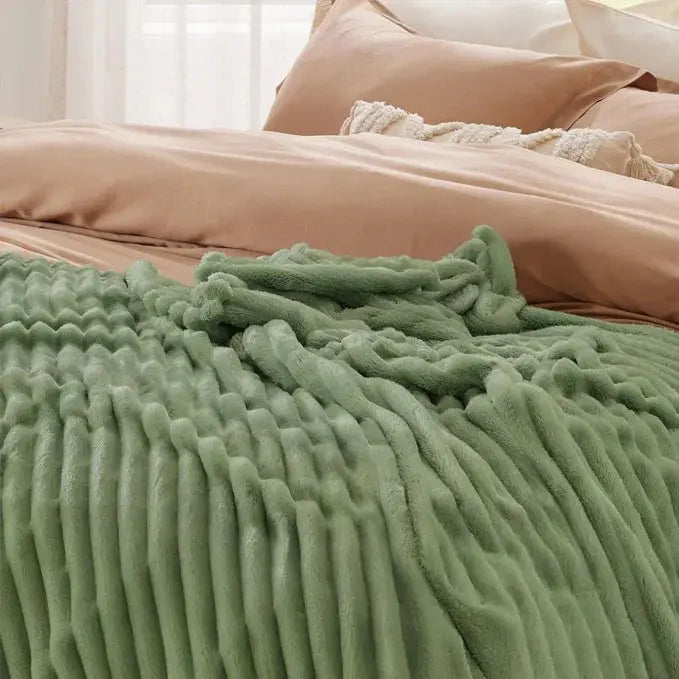 Soft Faux Rabbit Fur Blanket