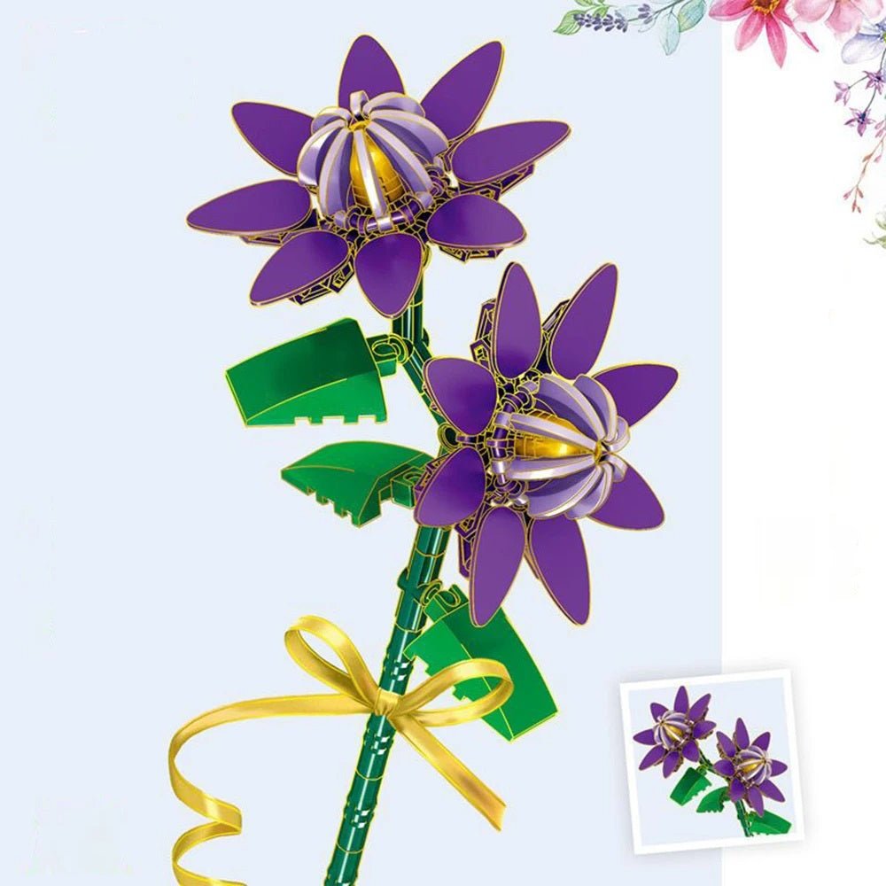 Flower Bouquet Mini Building Blocks Set