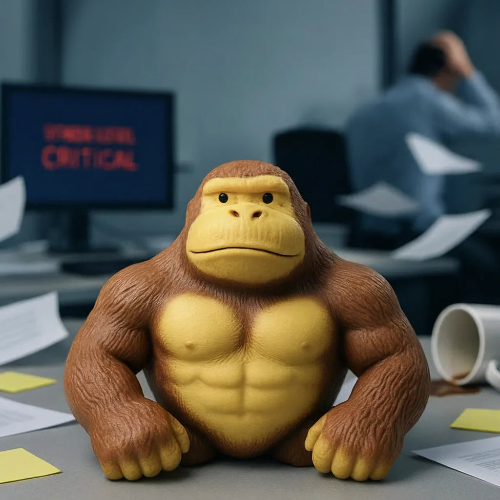 Funny Gorilla Stress Relief Toy for Anxiety & Fidgeting