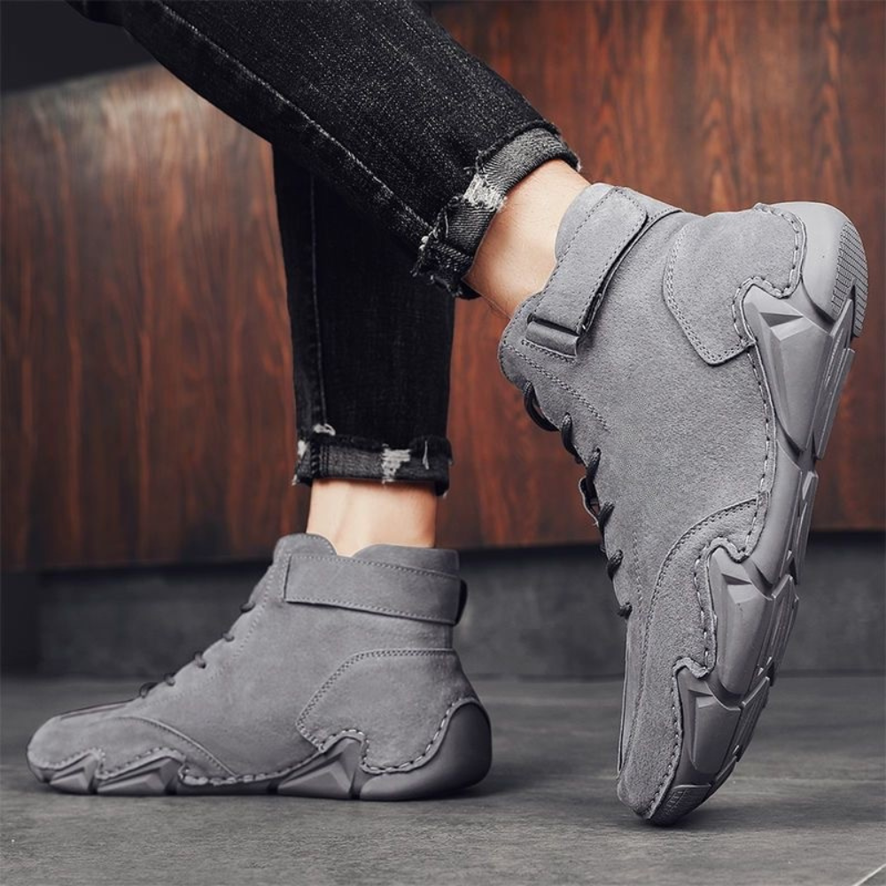 Men’s Waterproof Ankle Hiking Boots – Outdoor Work Shoes