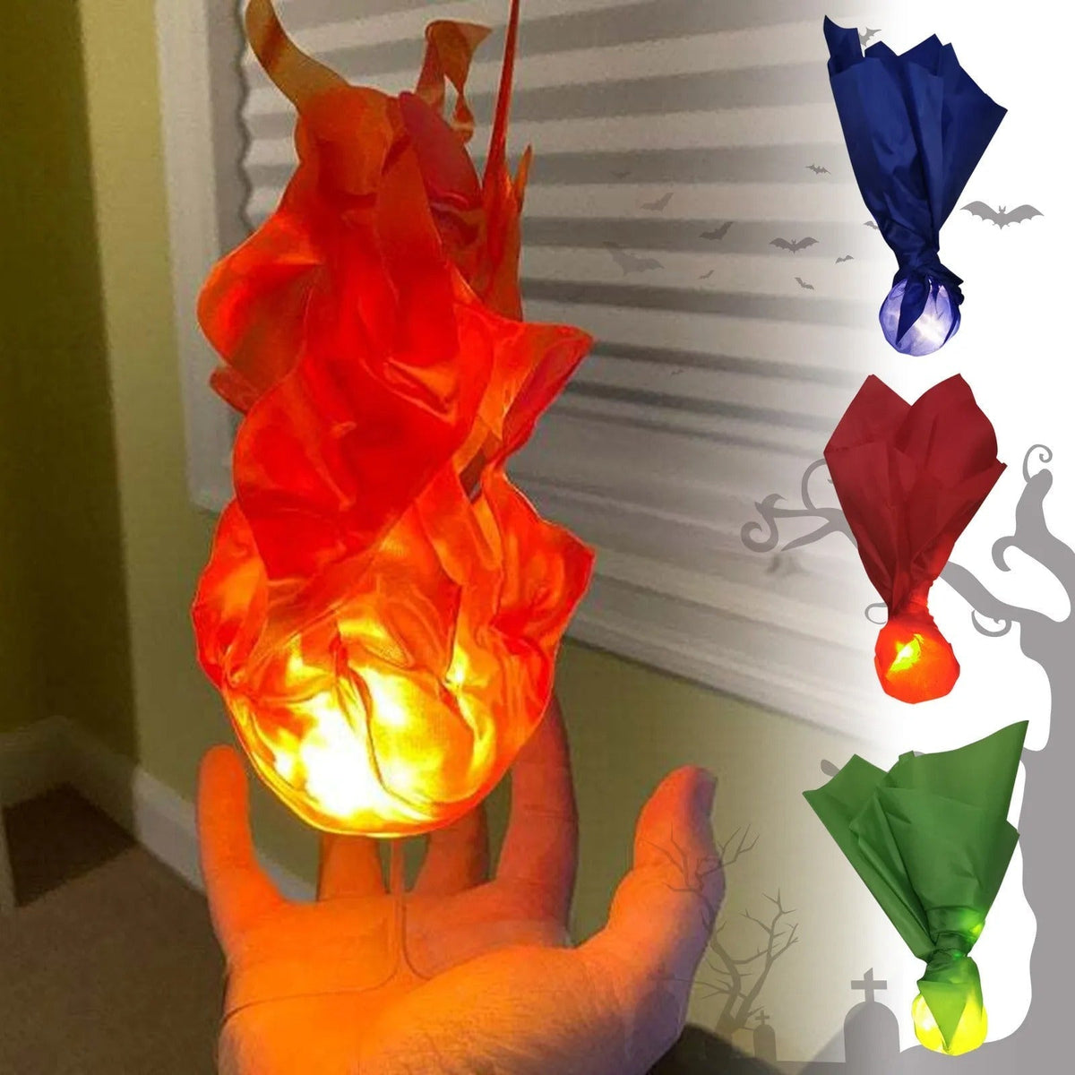 Wearable LED Fireball with Floating Light Effect and Hand Mount