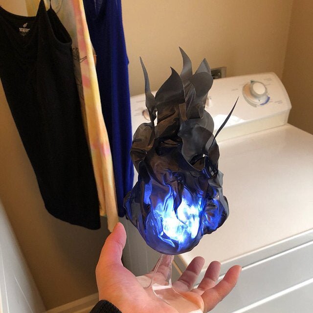 Wearable LED Fireball with Floating Light Effect and Hand Mount