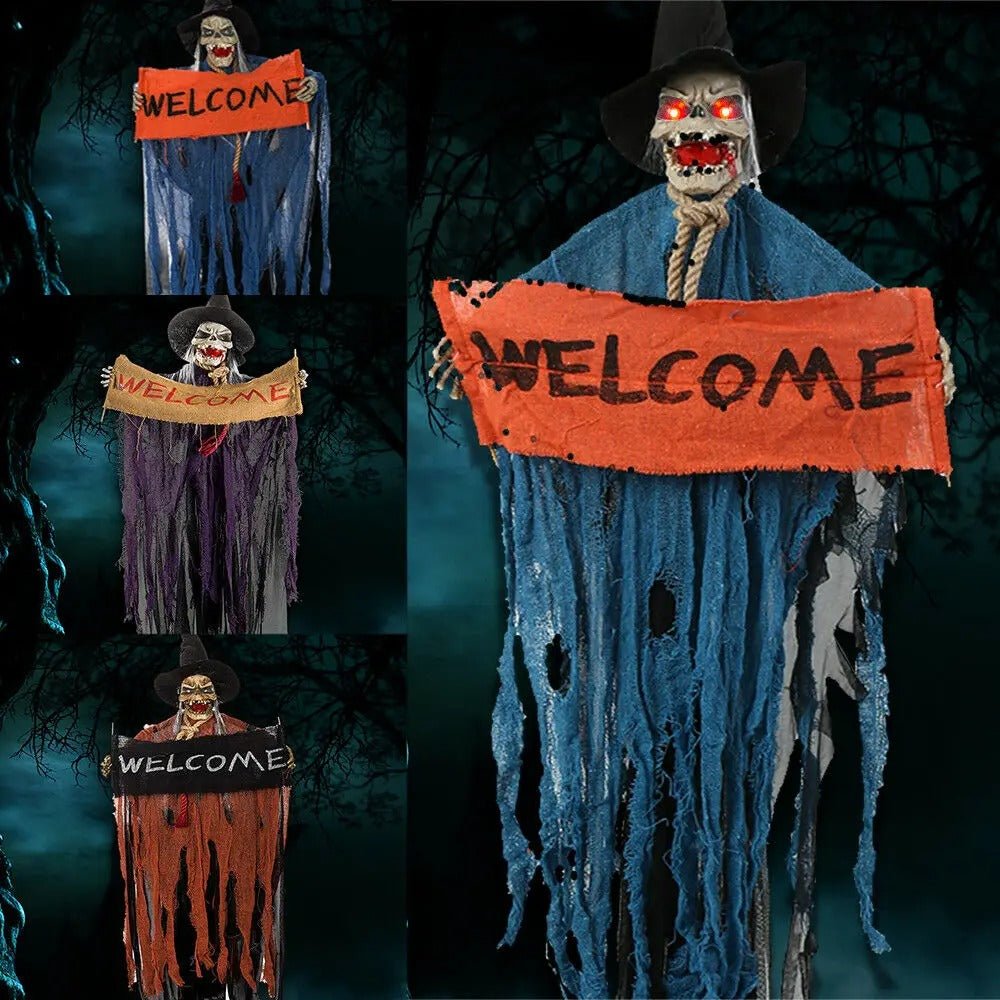 Halloween Hanging Ghost Banner – Grim Reaper Decor