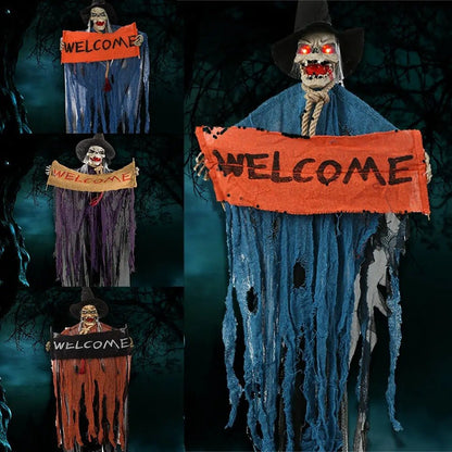 Halloween Hanging Ghost Banner – Grim Reaper Decor