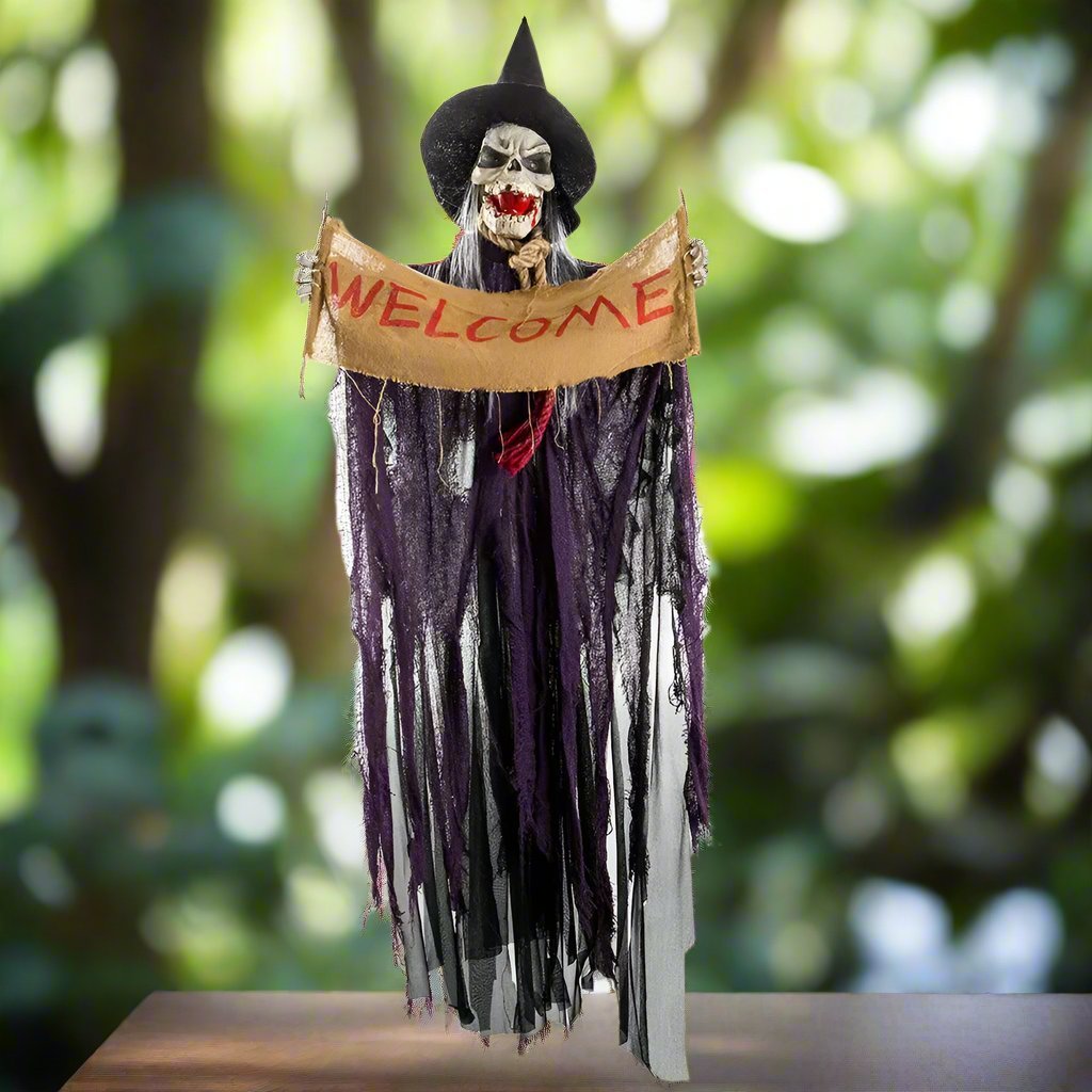 Halloween Hanging Ghost Banner – Grim Reaper Decor