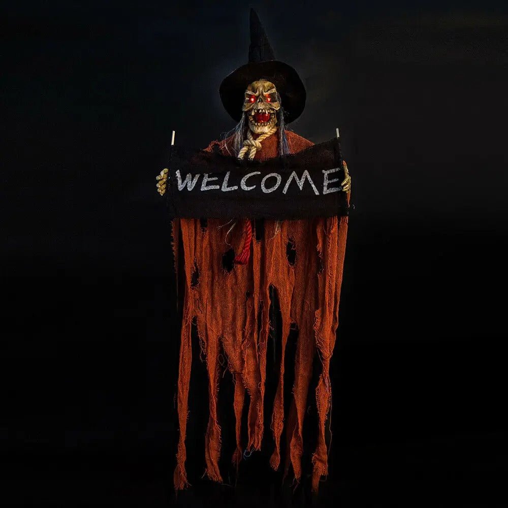 Halloween Hanging Ghost Banner – Grim Reaper Decor
