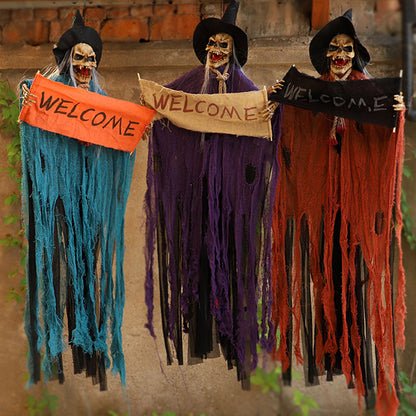 Halloween Hanging Ghost Banner – Grim Reaper Decor