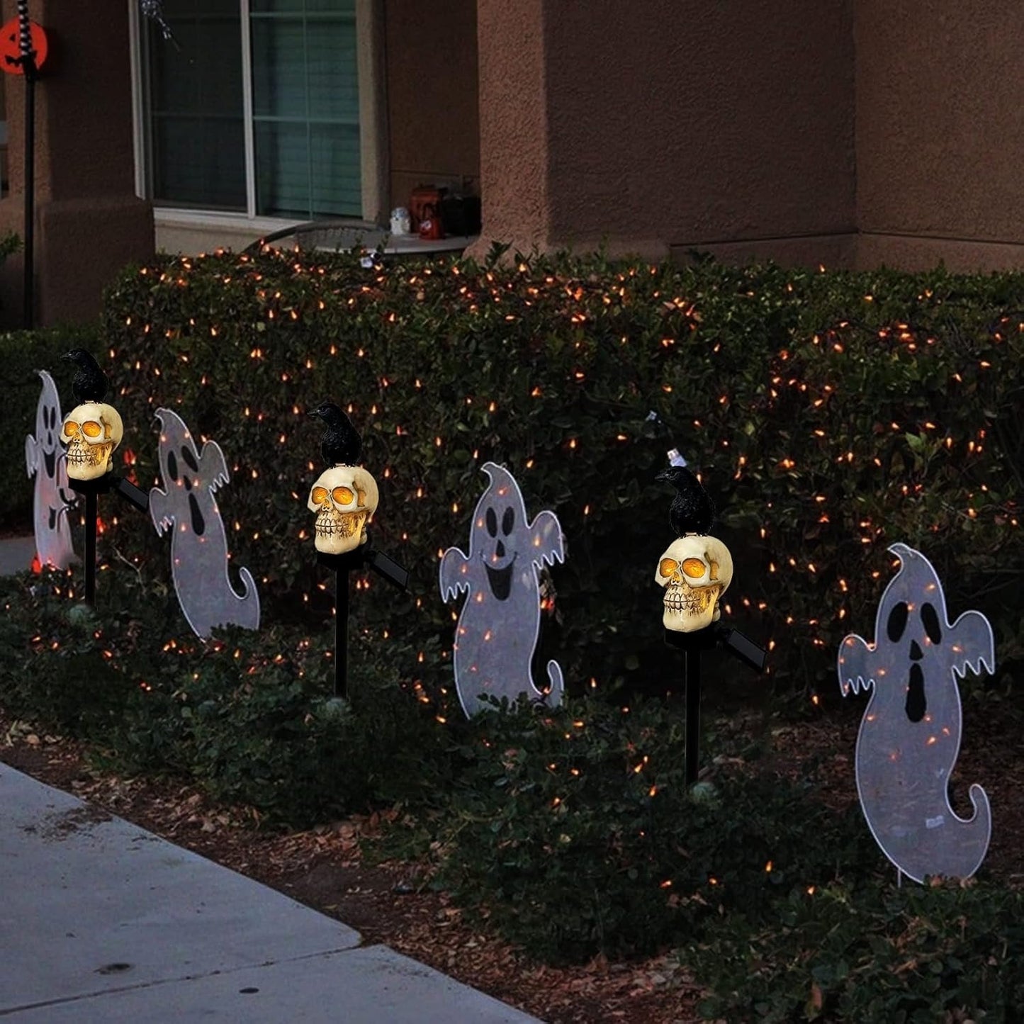 Solar Raven Halloween Pathway Lights – Outdoor Decor