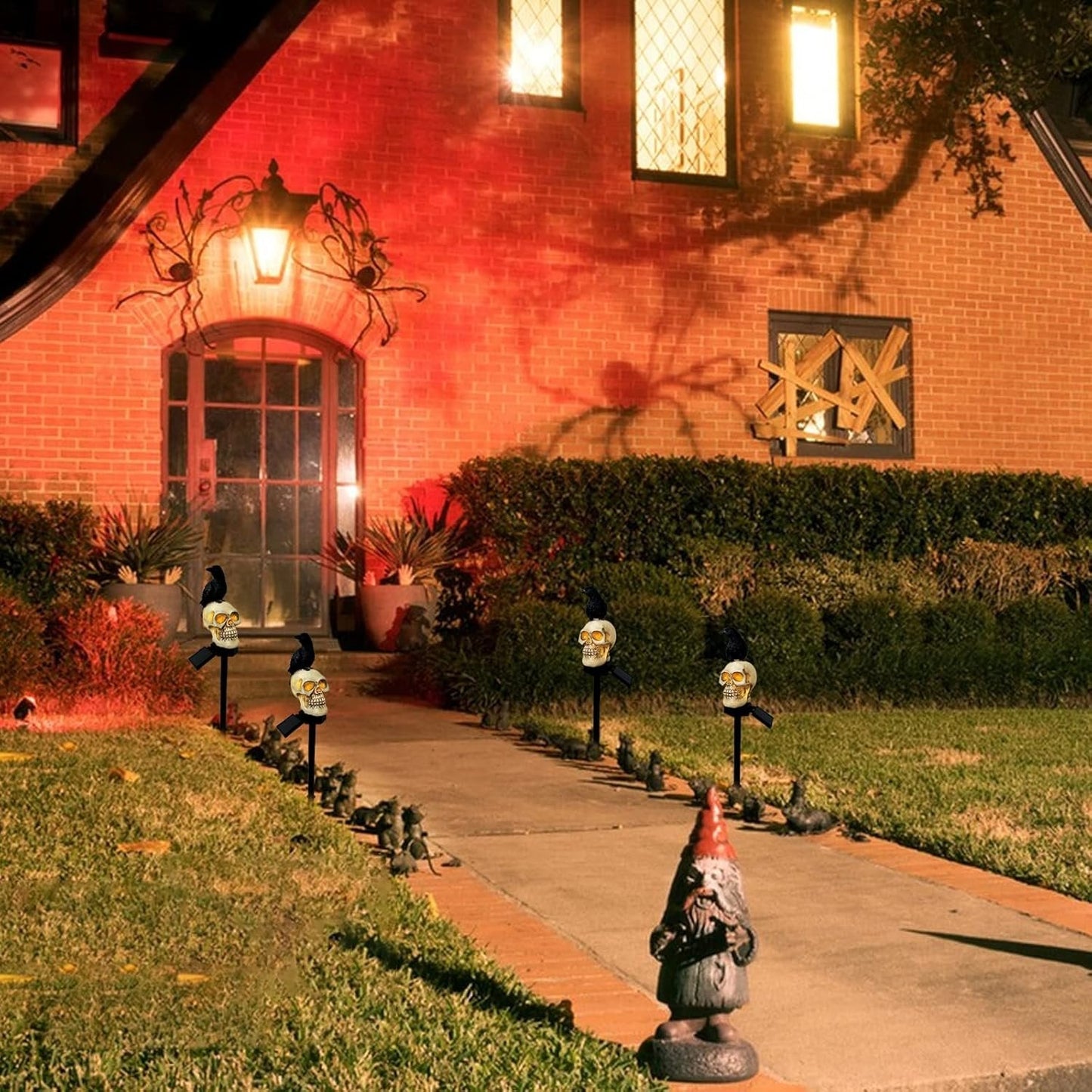 Solar Raven Halloween Pathway Lights – Outdoor Decor