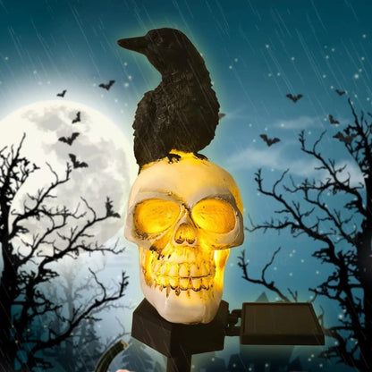 Solar Raven Halloween Pathway Lights – Outdoor Decor