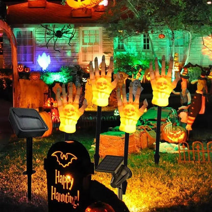 Halloween Solar Skeleton Hand Stake Lights