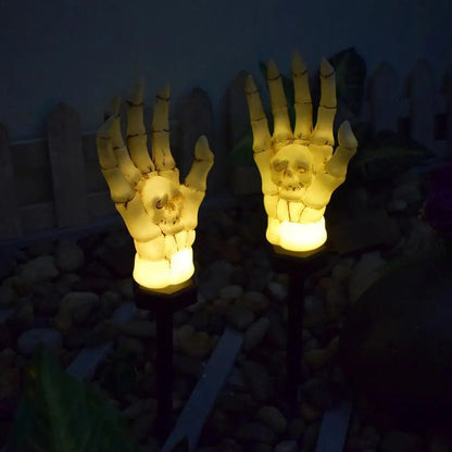 Halloween Solar Skeleton Hand Stake Lights