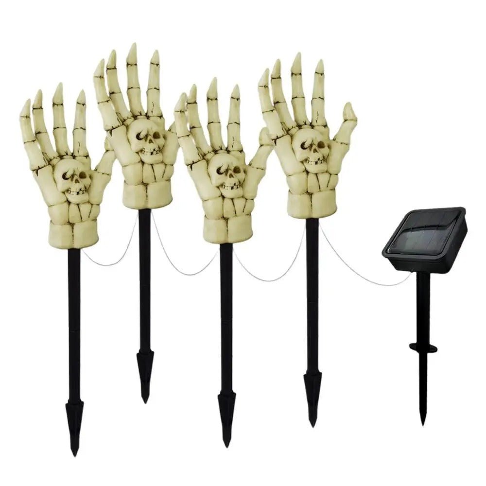Halloween Solar Skeleton Hand Stake Lights