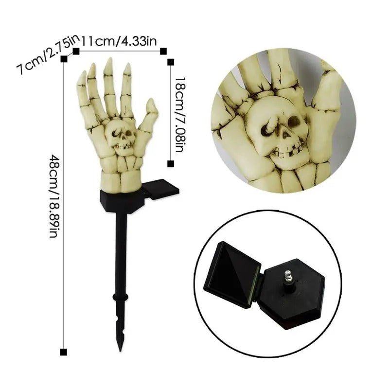Halloween Solar Skeleton Hand Stake Lights