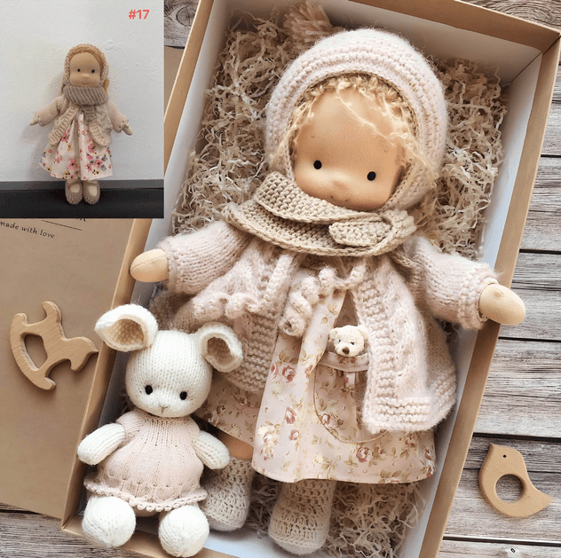 Handmade Waldorf Cuddle Doll – Organic Soft Toy