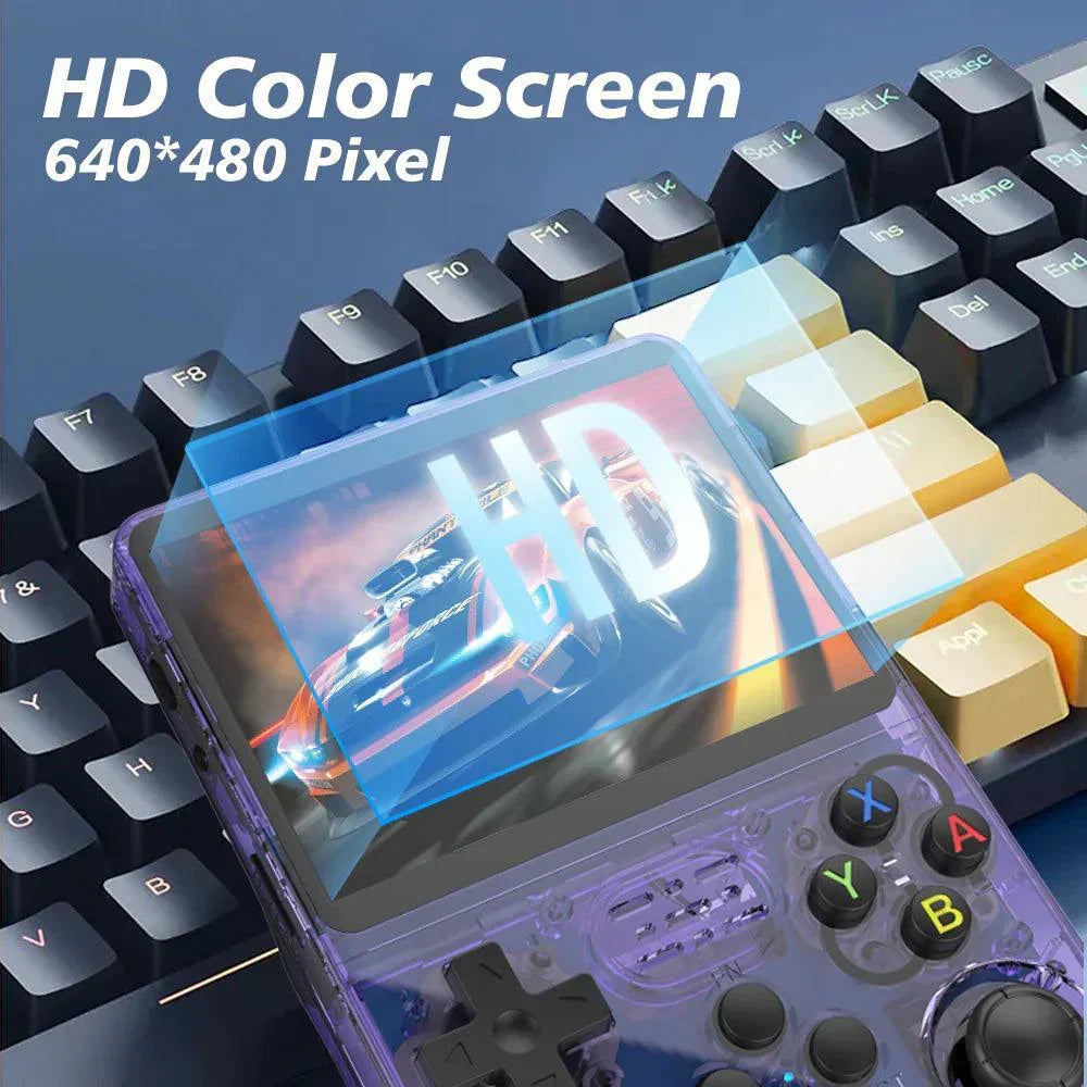 Retro Handheld Gaming Console – 3.5in IPS Screen, WiFi & USB Charging