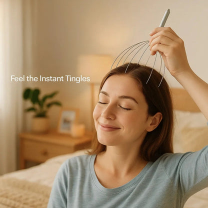 Head Scratcher Massager for Stress Relief & Relaxation