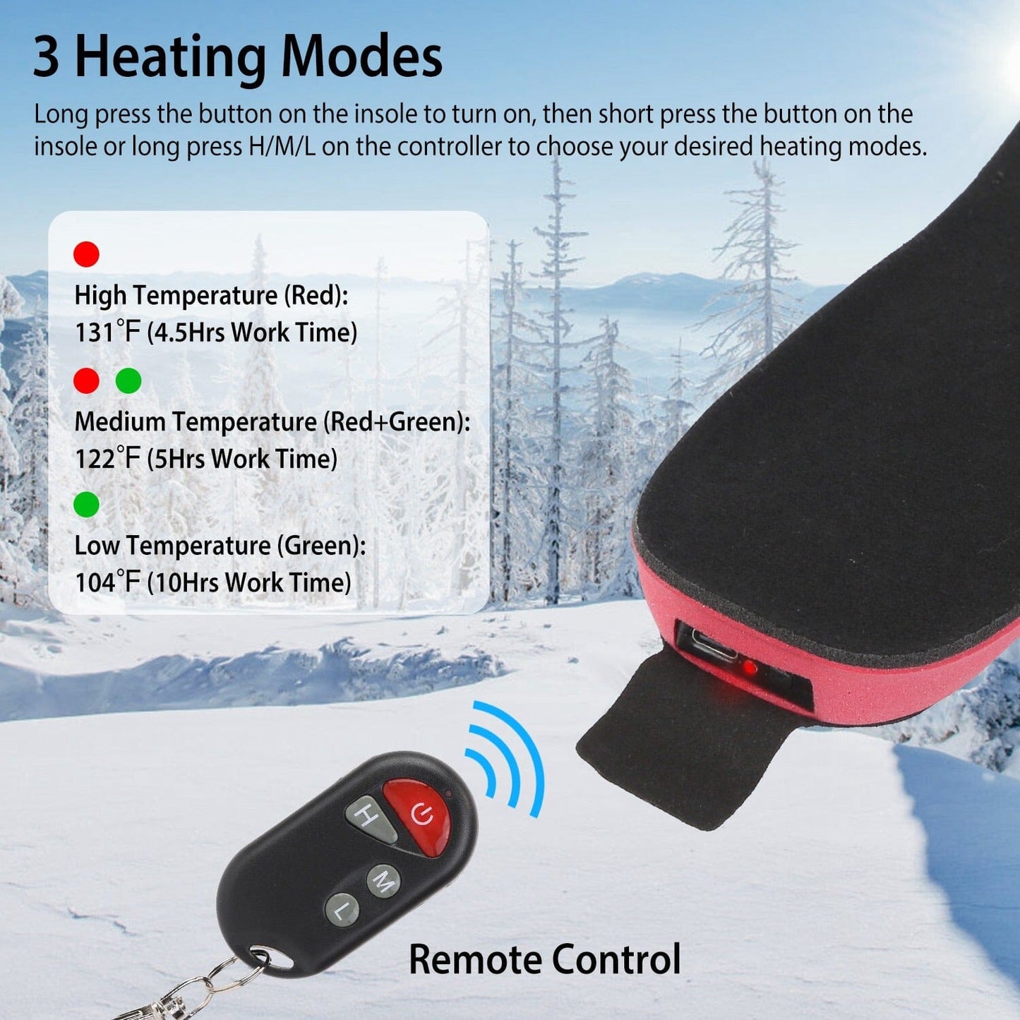 Electric Heated Insoles - Warmth & Comfort for Your Feet