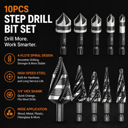 Heavy-Duty HSS Drill Bit Set image 1