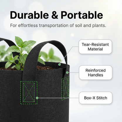 Heavy-Duty Reusable Fabric Planters image 7