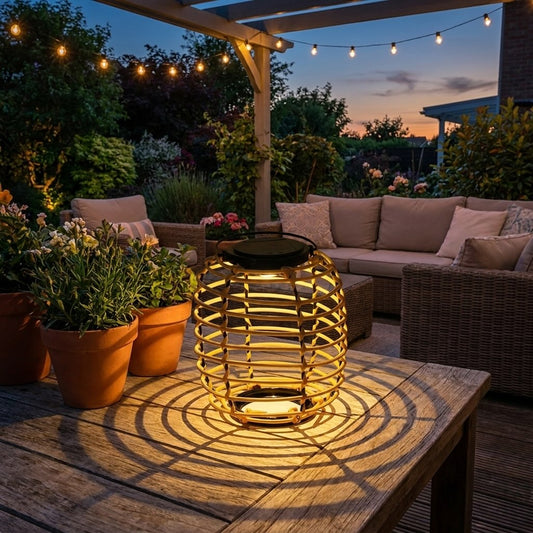 Adjustable Waterproof Solar LED Lantern for Garden and Patio – image 2