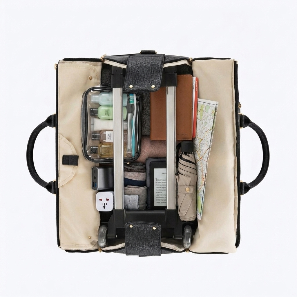 Cabin Travel Bag with Hanging System, Shoe Compartment and Pockets