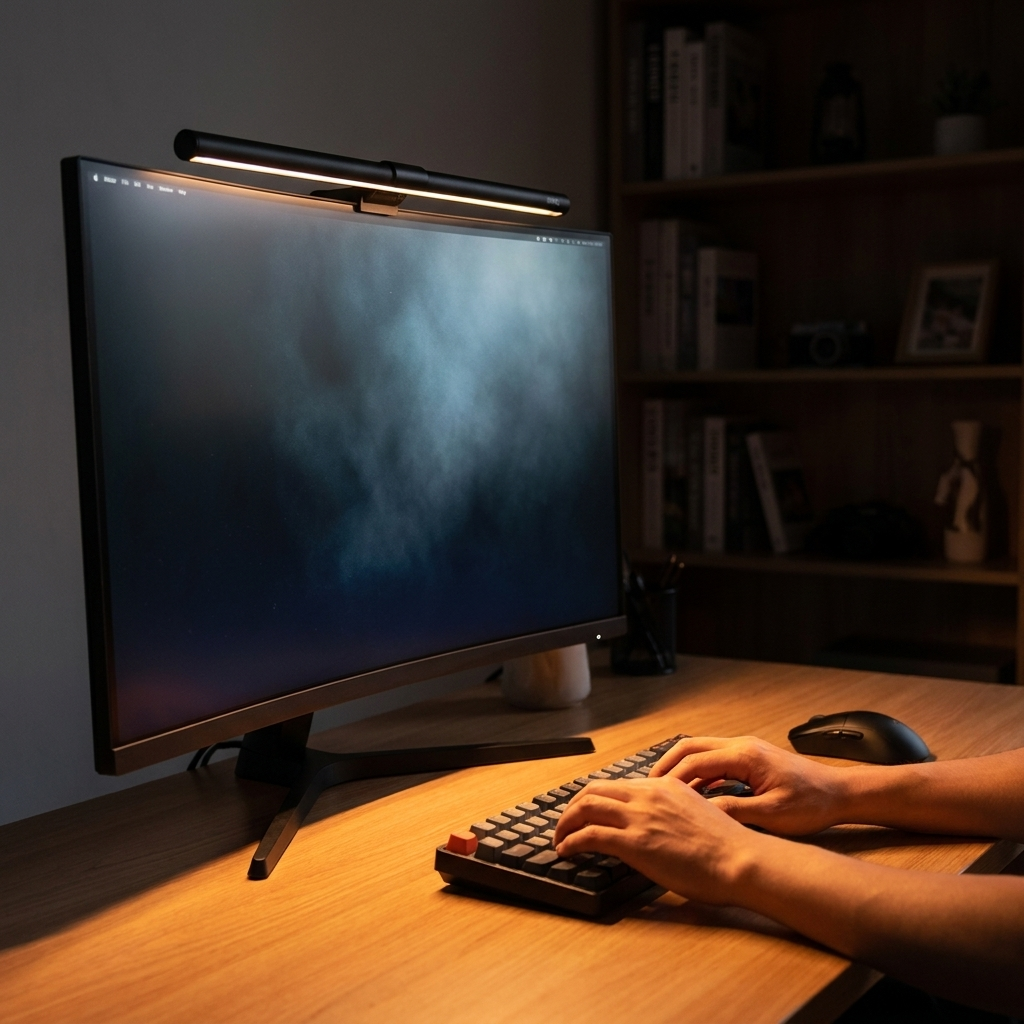 Temperature Adjustable Monitor Light-Bar