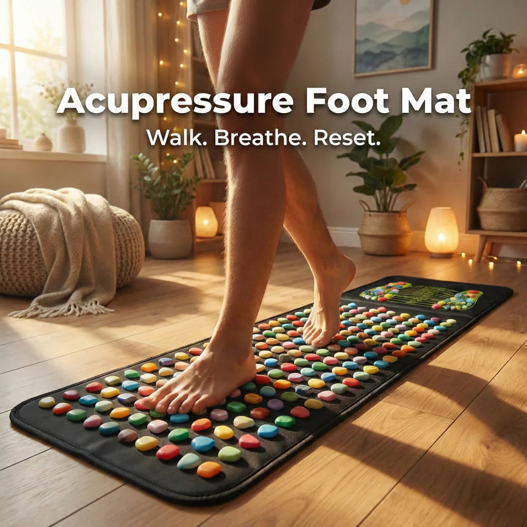Acupressure Foot Massage Mat for Pain Relief & Relaxation