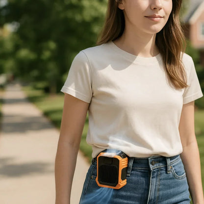 Portable Waist Fan for Hands-Free Cooling on Hot Days