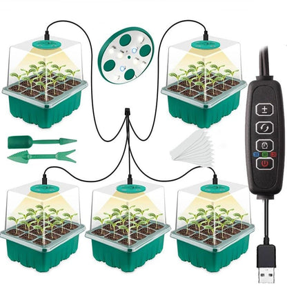 Seed Starter Tray with Grow Light – Nursery Pot