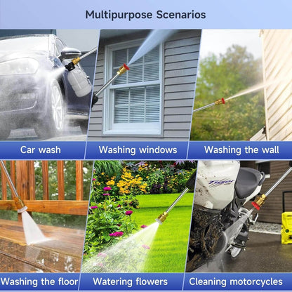 Cordless Pressure Washer – 12,000 RPM Motor | Includes 2 Batteries