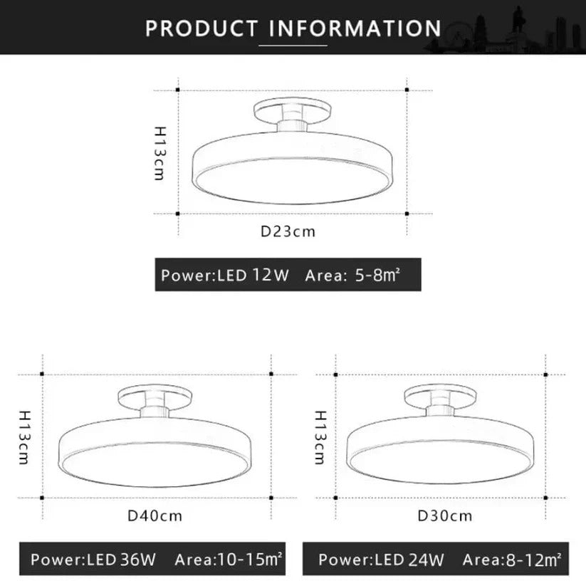 Modern LED Ceiling Light Fixture for Indoor Lighting