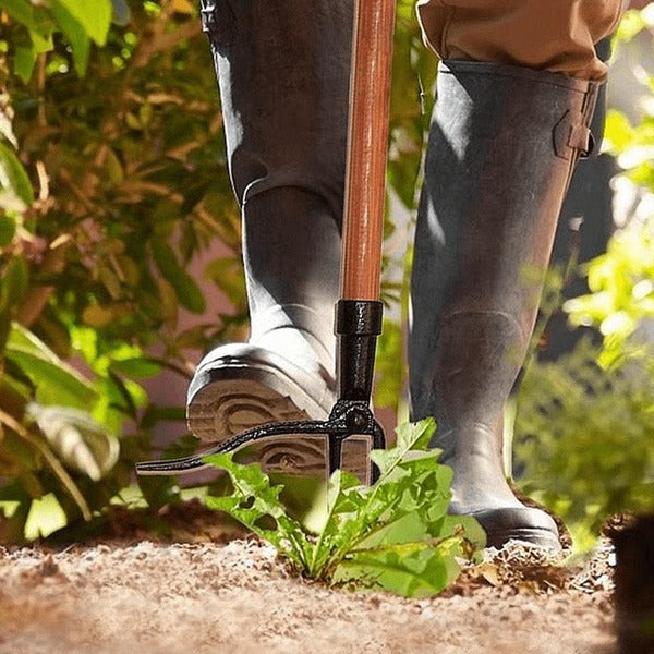 Stand Up Weed Puller Tool with Long Handle