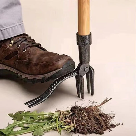 Stand Up Weed Puller Tool with Long Handle