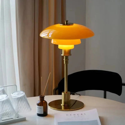 Dimmable Round Table Lamp Modern LED Light