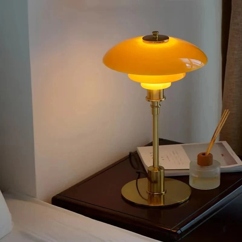 Dimmable Round Table Lamp Modern LED Light