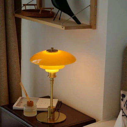 Dimmable Round Table Lamp Modern LED Light