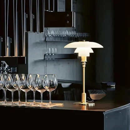 Dimmable Round Table Lamp Modern LED Light