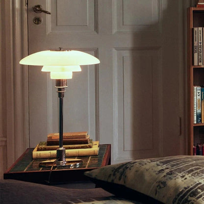 Dimmable Round Table Lamp Modern LED Light