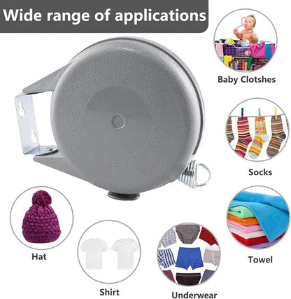 Retractable Washing Line with Swivel Mount