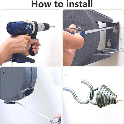 Retractable Washing Line with Swivel Mount