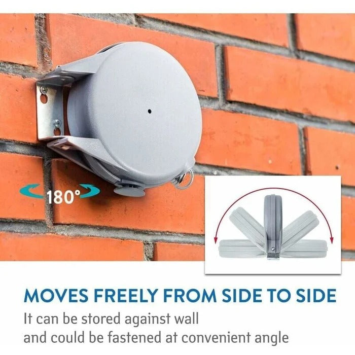 Retractable Washing Line with Swivel Mount