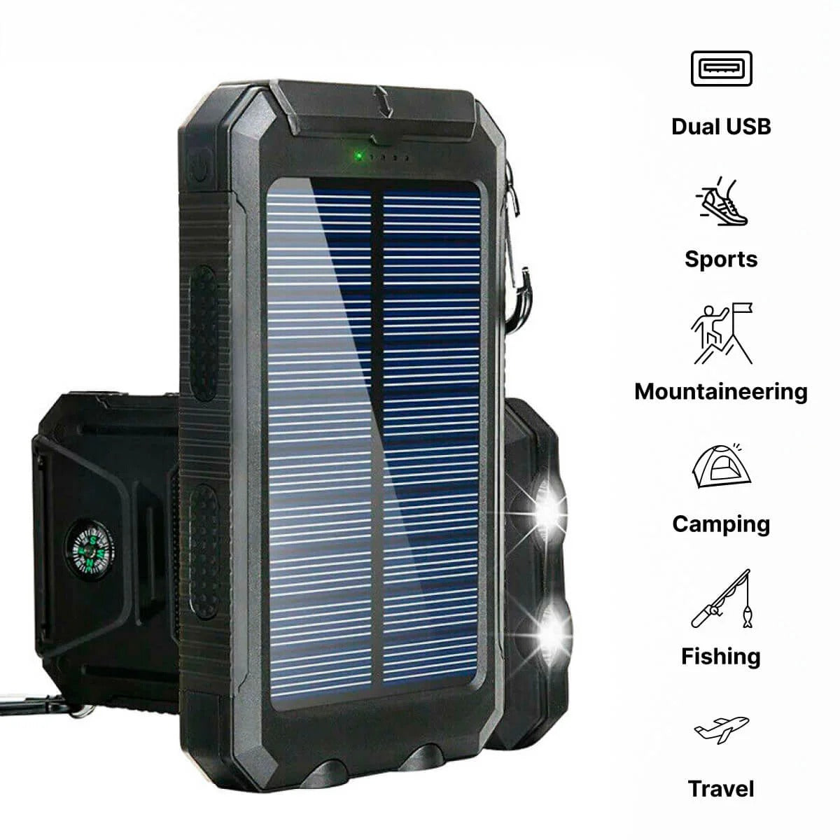 Waterproof Solar Power Bank Charger