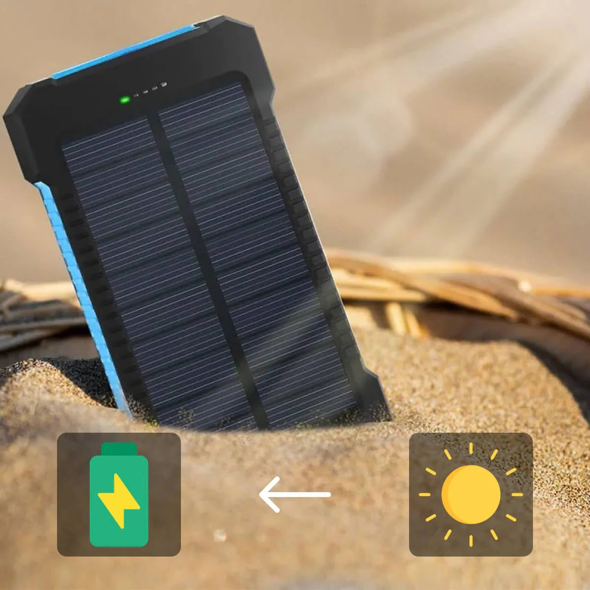 Waterproof Solar Power Bank Charger