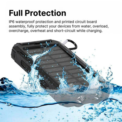 Waterproof Solar Power Bank Charger