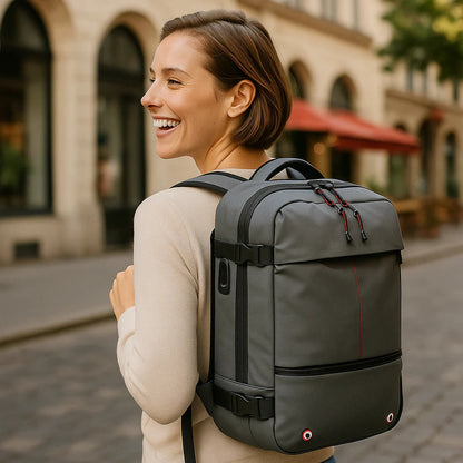 Compression Travel Backpack with Expandable Storage