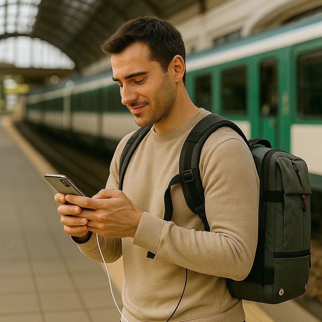 Compression Travel Backpack with Expandable Storage