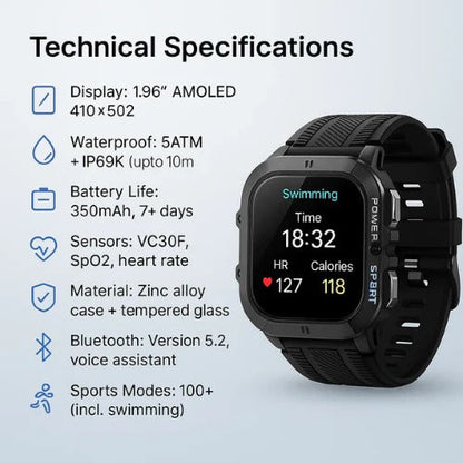 Waterproof Sports Watch for Men & Women