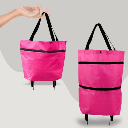 Foldable Shopping Trolley Bag with Wheels